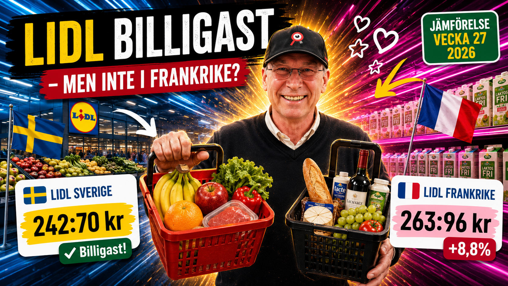 Lidl billigast på frukt och grönt — men franska Lidl slås av svenska